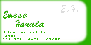 emese hanula business card